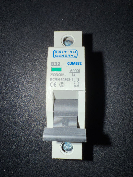 C32 BG BRITISH GENERAL CUMB32 (32A, 1 Pole, 6000A)