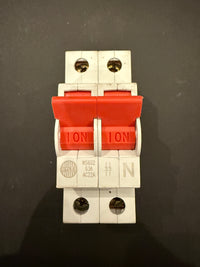 Wylex WS102 Main Switch Isolator 100A DP 2 Module (Used)