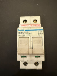 Hager 100A SB 229 400V AC 22 BS 5419 Two Pole Isolator