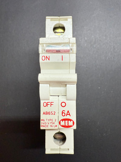 B6 MEM 6A MCB AB6S2 (Single Pole)