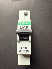 B20 Crabtree MCB B20 61/B20 B4041 (20A, 1 Pole)