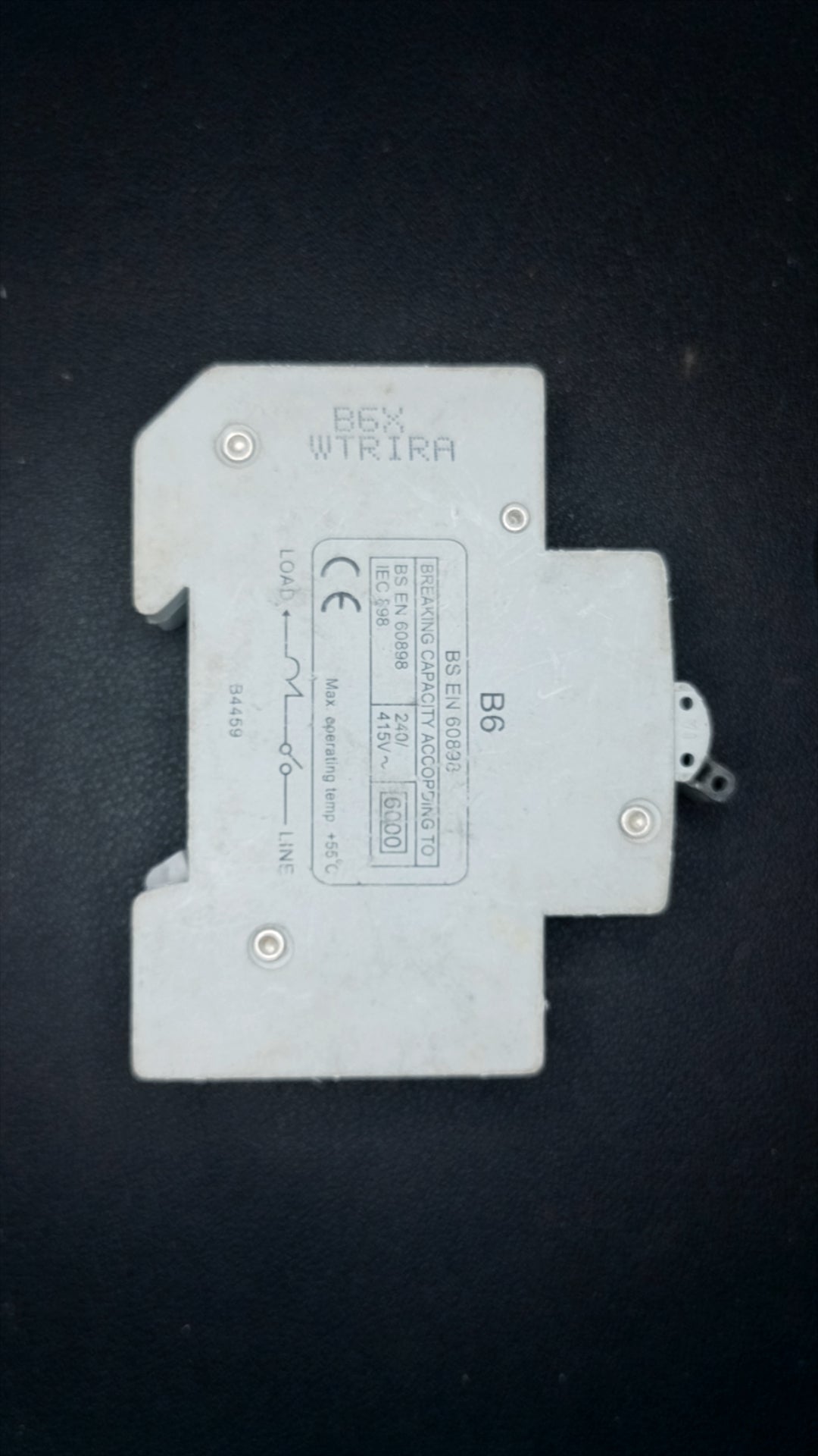 B6 Crabtree 6M1B06 6A MCB (6kA, 1 Pole)