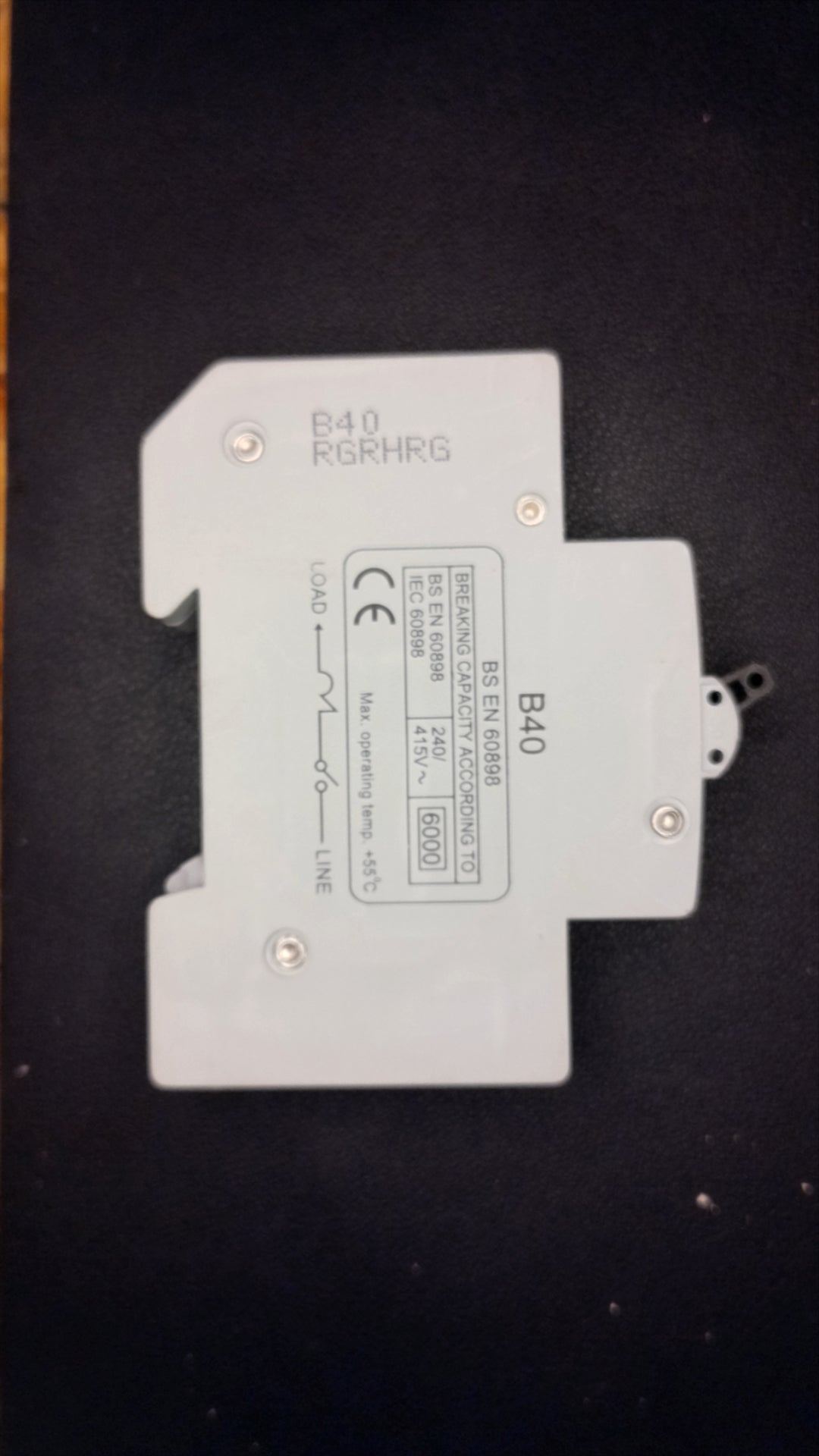 B40 MARBO SFMBB40 40A Single Pole Circuit Breaker