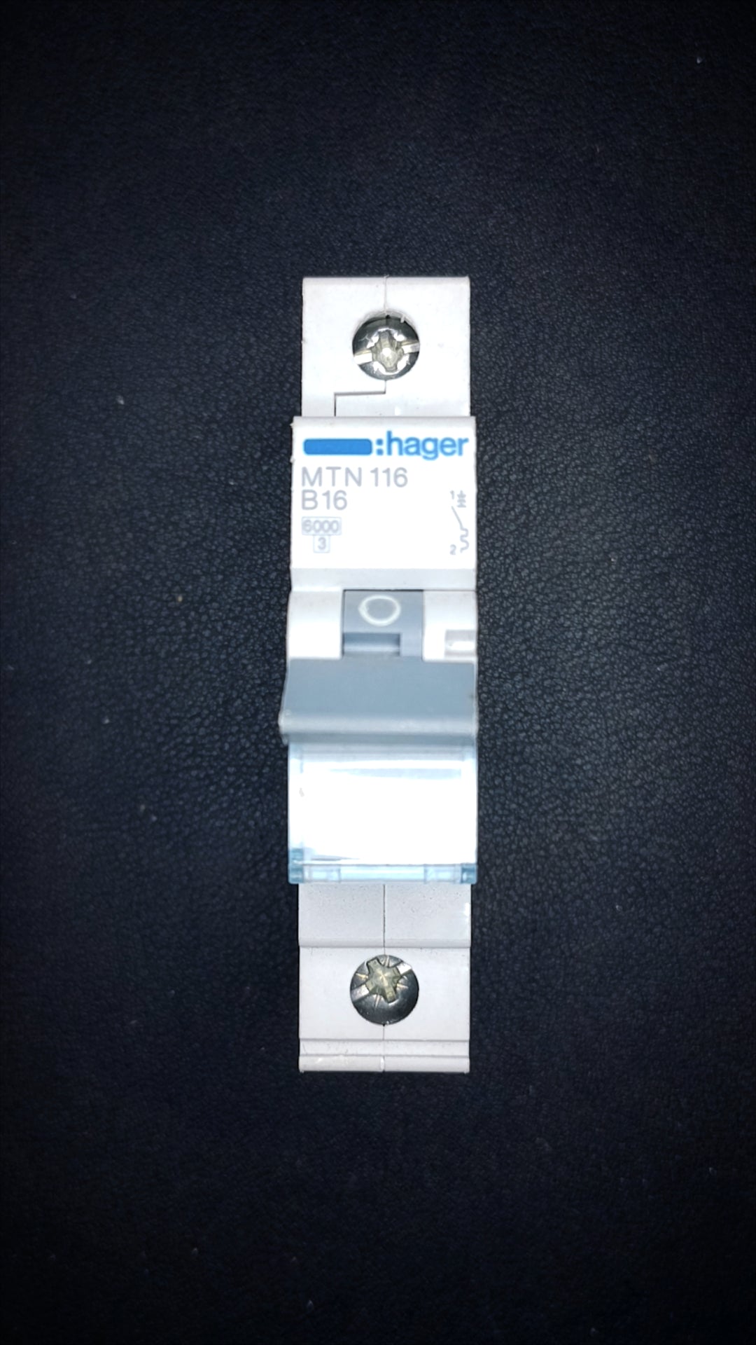 C16 Hager MTN116 16A Single Pole MCB