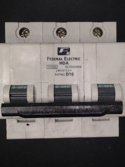 Federal Electric HDA3P16 16A MCB