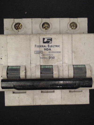 Federal Electric HDA3P50 50A MCB