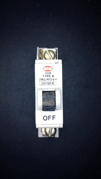 B20 MEM 201QEB 20A Circuit Breaker (Single Pole)