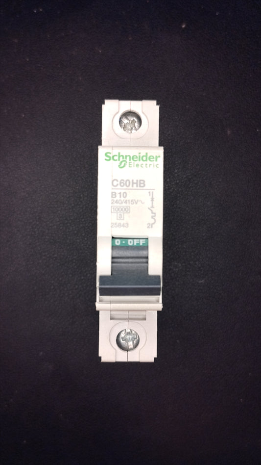 C10 Schneider C60HB 25843 10A MCB 1 Pole