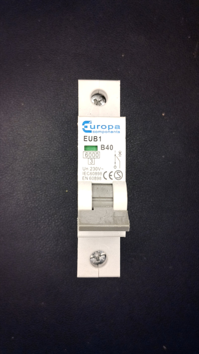 B40 Europa Components EUB1 40A (Single Pole)