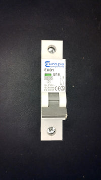 B16 Europa EUB1 16A Circuit Breaker