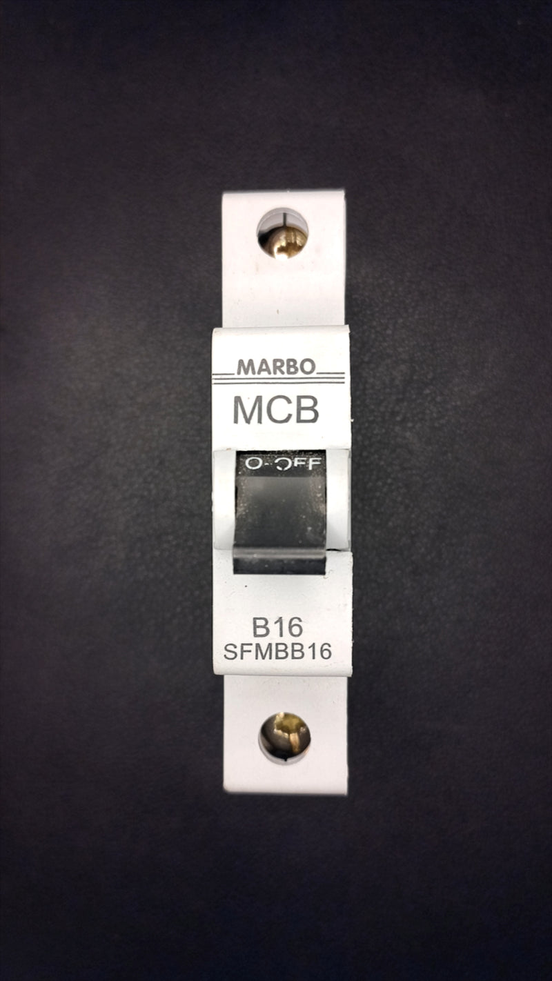 B16 MARBO MCB SFMBB16 B16 (16A, 1 Pole, 6kA)