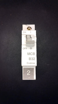 B32 Crabtree B32 32A SB6000 Starbreaker (Single Pole)
