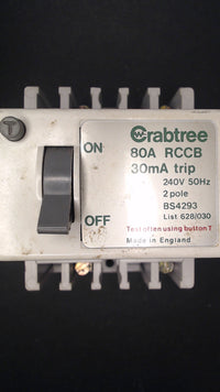 Crabtree  80A RCCB