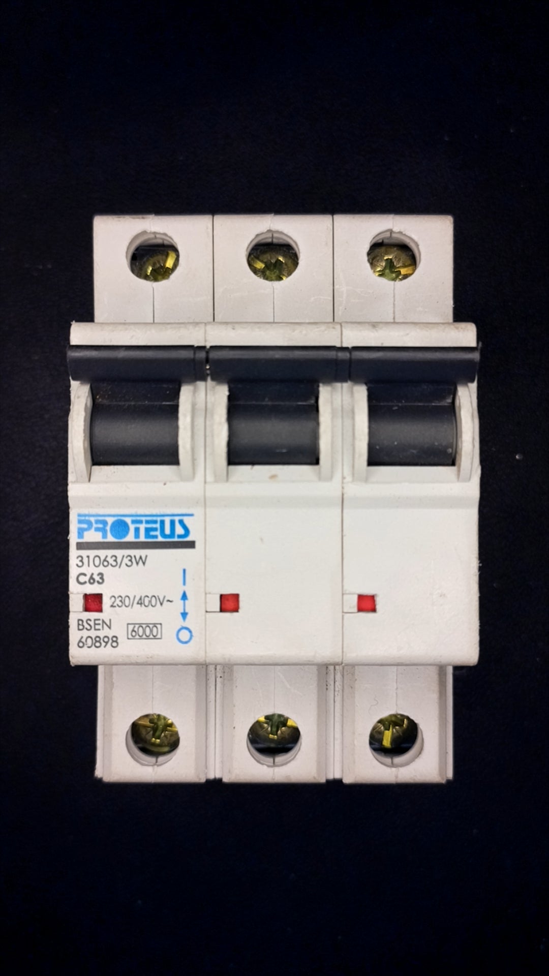 B63 Proteus 31063/3W MCB (63A, 3-Pole)