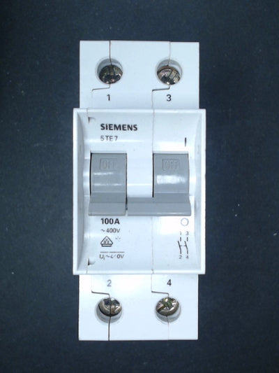 Siemens  100A MCB DOUBLE POLE ISOLATOR