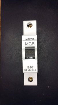 B40 MARBO SFMBB40 40A Single Pole Circuit Breaker