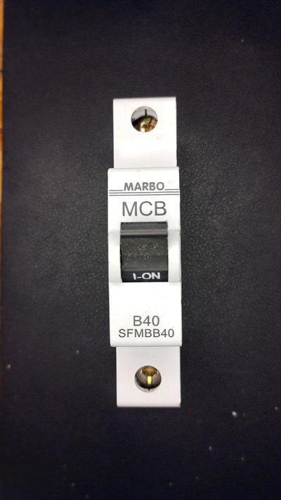 B40 MARBO SFMBB40 40A Single Pole Circuit Breaker
