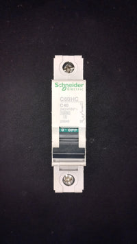 C40 Schneider C60HC 25649 40A MCB 1 Pole
